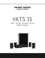 Harman Kardon HKTS 15 Owners Manual