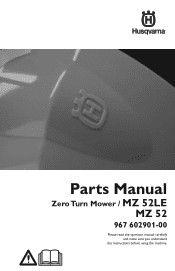 Husqvarna MZ 52 Parts Manual