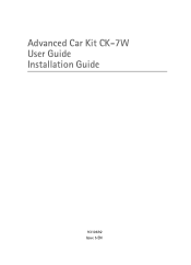 Nokia Advanced Car Kit CK-7W User Guide