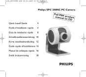 Philips SPC200NC Quick start guide (English)