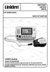 Uniden UM725GBT French Owner Manual