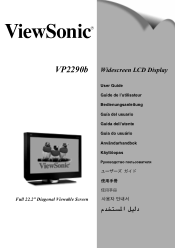 ViewSonic VP2290B User Guide
