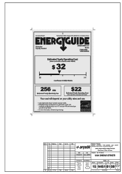 Viking FDWU524WS Energy Guide