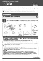 Brother International MFC 250C Quick Setup Guide - Spanish
