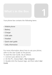 Huawei U8220 Quick Start Guide