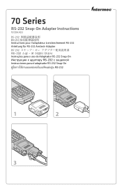 Intermec CK70 70 Series RS-232 Snap-On Adapter Instructions