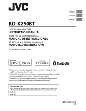 JVC KD-X250BT Instruction Manual