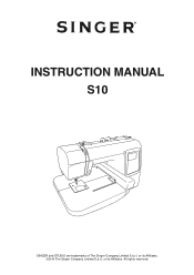 Singer S10 I STUDIO Instruction Manual