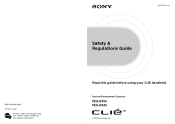 Sony PEG-UX40 Safety & Regulations Guide