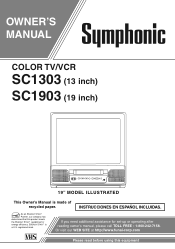 Symphonic SC1303 Owner's Manual