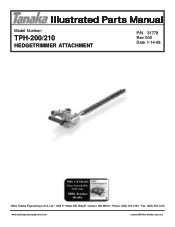Tanaka TPH-210 Parts List