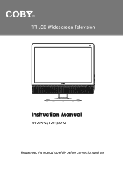 Coby LEDTV3916 Instruction Manual