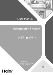 Haier HTF-452WM7 User Manual