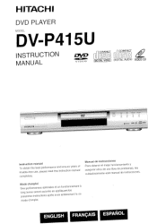Hitachi DV-P415U Owners Guide