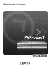 Humax PVR-9400T User Manual