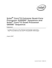 Intel Q6600 Data Sheet