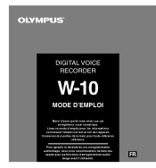 Olympus W-10 W-10 Mode d'emploi (Français)