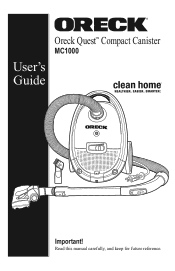 Oreck Quest Compact Owners Guide