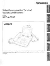 Panasonic KXCAP150 KXCAP150 User Guide