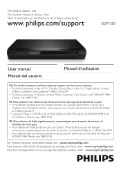 Philips BDP1300 User manual