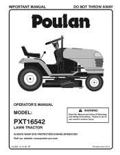 Poulan PXT16542 User Manual