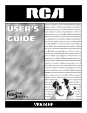 RCA VR634HF User Guide
