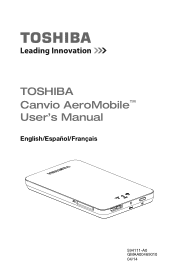 Toshiba HDTQ112XCWF1 - Canvio Aero Mobile Canvio Aero Mobile User's Guide