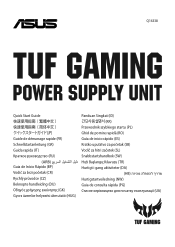 Asus TUF-GAMING-550B TUF Gaming Power Quick Start Guide Multiple Languages