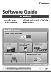 Canon PowerShot A1200 Silver Software Guide for Macintosh