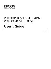 Epson PLQ-50 Users Guide