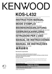 Kenwood KOS-L432 Instruction Manual
