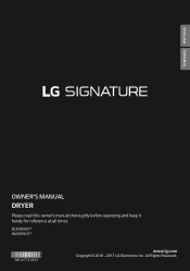 LG DLEX9500K Owners Manual