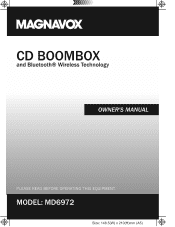 Magnavox MD6972 Owners Manual