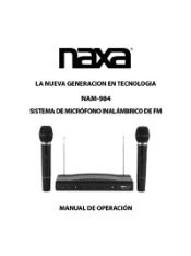 Naxa NAM-984 NAM-984 Spanish Manual