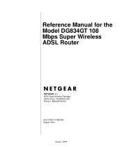 Netgear DG834GT DG834GT Reference Manual