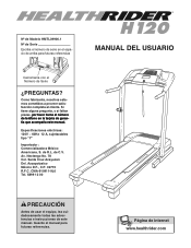 HealthRider Q 400 Treadmill Spanish Manual