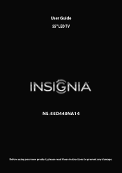Insignia NS-55D440NA14 User Manual (English)