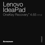 Lenovo U110 Laptop Onekey Recovery4.65
