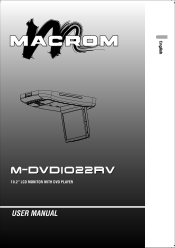 Macrom M-DVD1022RV User Manual (English)