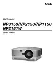 NEC NP1150 NP1150/2150/3150/3151W user's manual