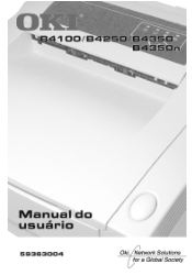 Oki B4350 Guide: User's, B4100, B4250, B4350, B4350n (Brazilian Portuguese)