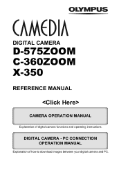 Olympus D-575 Zoom D-575 Zoom Reference Manual (English - 6.1MB)