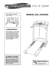 ProForm 10.5qm Spanish Manual
