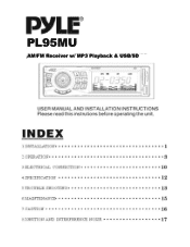 Pyle PL95MU PL95MU Manual 1