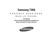 Samsung SGH-T369 User Manual (user Manual) (ver.f6) (English)