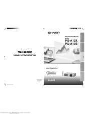 Sharp PG-A10S-SL Operation Manual