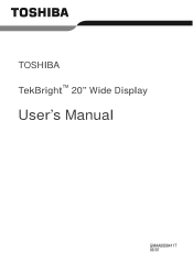 Toshiba PA3552U-1LC2 User Manual