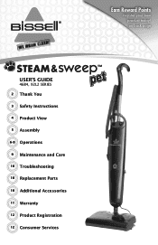 Bissell SteamandSweep™ Pet 46B43 User Guide