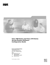Cisco CISCO857W-G-A-K9 Configuration Guide