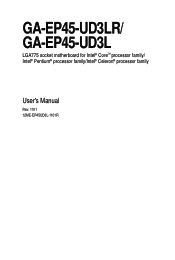 Gigabyte GA-EP45-UD3L Manual